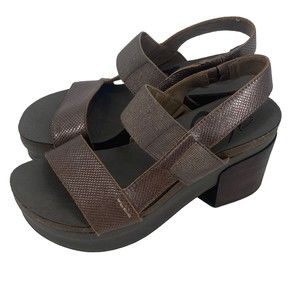OTBT Women’s Size 7.5 Indio Copper Brown Tan Bohemian Platform Sandals